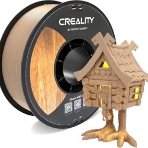 Creality Wood PLA Filament, 3D Printing PLA Filament 1.75mm, Dimensional Accuracy +/- 0.03mm, Warp-Free and Clog-Free, 1KG Spool (2.2 lbs), Fit for 99% 3D Printers