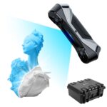 Crealty 3D Scanner CR-Scan Raptor for 3D Printing Support Scanning Hair and Body, Up to 60FPS Scanning Speed and 0.02mm Accuracy Industrial Blue Light,High Quality Scanning for Windows Mac