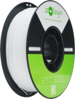 Cregrant3D Soleyin Filament 1.75mm Ultra PLA Filament for 3D Printing High Speed 30-300mm/s Accuracy +/- 0.02mm, 1kg Spool (2.2lbs), Fit Most FDM 3D Printer, Soleyin by Creality Filament, PLA White