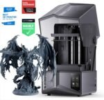 ELEGOO Saturn 4 Ultra 10"12K MSLA 3d Printer, Smart Resin Printer with AI Camera and Mechanical Sensor, 150mm/h Fast Printing, Auto-Leveling, WiFi Cluster Printing, Printing Size 8.62x4.84x8.66 Inches