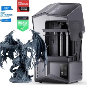 ELEGOO Saturn 4 Ultra 10"12K MSLA 3d Printer, Smart Resin Printer with AI Camera and Mechanical Sensor, 150mm/h Fast Printing, Auto-Leveling, WiFi Cluster Printing, Printing Size 8.62x4.84x8.66 Inches
