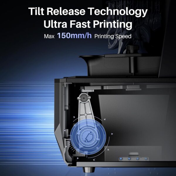 ELEGOO Saturn 4 Ultra 16K Resin 3D Printer, Fast Printing up to 150mm/h, 16K Ultra High Resolution, Automatic Leveling, Smart Mechanical Sensor, AI Camera, Large Printing Size 211.68*118.37*220mm³ - Image 2
