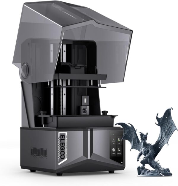 ELEGOO Saturn 4 Ultra 16K Resin 3D Printer with 10" 16K Mono LCD and Flip-up Lid, Smart Tank Heating at 30?, 150mm/h High Speed Printing, Large Printing Size of 8.33x4.66x8.66 Inches - Image 2