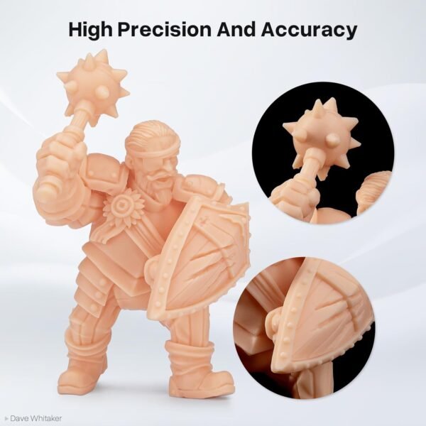 ELEGOO Standard LCD 3D Printer Resin, Fast UV-Curing 3D 405nm UV Resin Photopolymer Resin for High Precision Rapid LCD 3D Printing Beige 2000G - Image 2