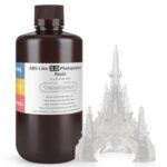 ELEGOO Upgraded ABS Like Resin 3.0, 405nm UV-Curing 3D Printer Resin with Higher Precision and Lower Shrinkage, Enhanced Strength and Toughness Photopolymer Resin for LCD Printer Translucent 1000G