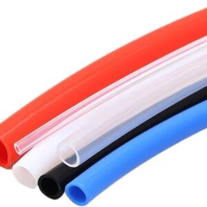 FEP PTFE Tube Dia 0.5 1 2 2.5 3 4 5 6 7 8 10 12 14 16 18 20mm PTFE/F46 Insulated Rigid Pipes 600V for 3D Printer Parts Pipe(Clear,16X18 0.5M X2PCS_1 M)