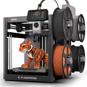 FLASHFORGE AD5X Multi-Color 3D Printer, CoreXY 600mm/s High-Speed, 1-Click Auto Leveling, 300°C Direct Drive Extruder, 220x220x220mm Build Volume, Ideal for Precision and Efficiency