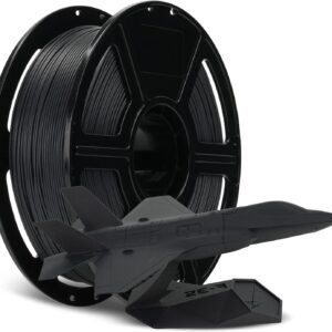 FLASHFORGE Carbon Fiber PLA Filament 1.75mm Volcanic Rock Gray, Reinforced 3D Printer Filament 1kg, Lightweight & High-Strength PLA-CF Filament, Strong & Easy to Print