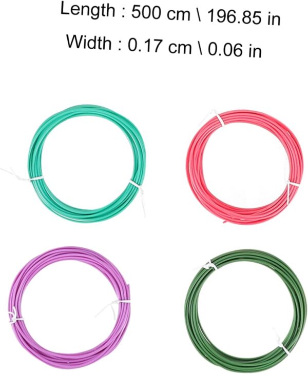 Filament 3D Pen Filament Refills 20pcs 1.75mm Pla Red Matte Dark Red Pla High Success Rate for 3D Printing Pen - Image 2