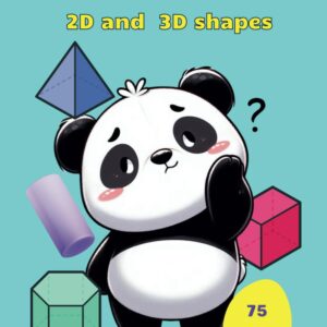 First Grade Math 2D and 3D Shapes: A Fun and Engaging Activity Book for Kids to Learn Shapes with Adorable Pandas