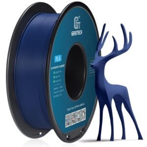 GEEETECH Matte PLA Filament 1.75mm,Navy Blue PLA Matte 3D Printer Filament 1kg Spool (2.2lbs),Dimensional Accuracy +/- 0.02 mm,1.75 PLA Filament Matte 3D Printing Filament