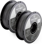 HATCHBOX 2 Pack Bundle of 1KG 1.75mm PLA 3D Printer Filaments, 2KG Total, Dimensional Accuracy +/- 0.03 mm, 3D Printing Filament Spools