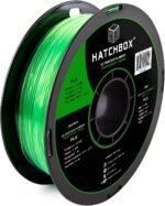 HATCHBOX PLA 3D Printer Filament, Dimensional Accuracy +/- 0.03 mm, 1 kg Spool, 1.75 mm, Transparent Green