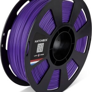 HATCHBOX PLA MAX V2 Midnight Purple 3D Printer Filament Made in The USA, 1.75mm Diameter 1 KG Spool, Premium USA Made 3D Printing Filament