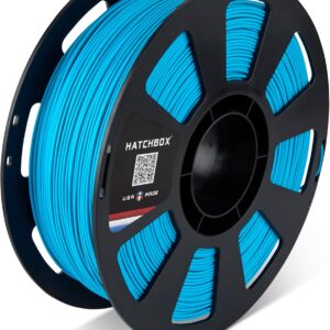 HATCHBOX PLA MAX V2 Robin Egg Blue 3D Printer Filament Made in The USA, 1.75mm Diameter 1 KG Spool, Premium USA Made 3D Printing Filament