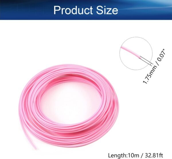 Heyiarbeit 3D Pen Filament Refills 32.8Ft 1.75mm PLA Filament Refills Dimensional Accuracy +/- 0.02mm for 3D Printer Pink - Image 2