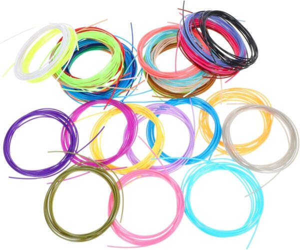 High Purity 3D Pen Filament 1.75mm Printer Filament 30 Rolls ABS for 3 Projects