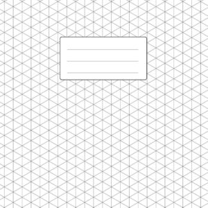 Isometric Graph Paper Notebook: 6x9 Inches | 110 Pages | Subtle Light Grey Grid | 1/4 Inch Equilateral Triangle | Softcover Book | For 3D Design, Technical Drawing, Artwork
