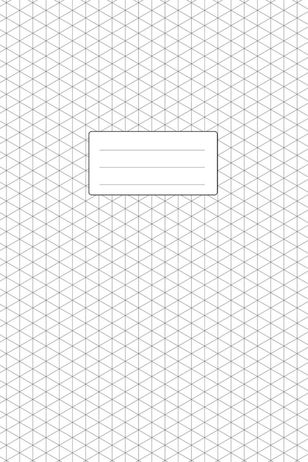Isometric Graph Paper Notebook: 6x9 Inches | 110 Pages | Subtle Light Grey Grid | 1/4 Inch Equilateral Triangle | Softcover Book | For 3D Design, Technical Drawing, Artwork