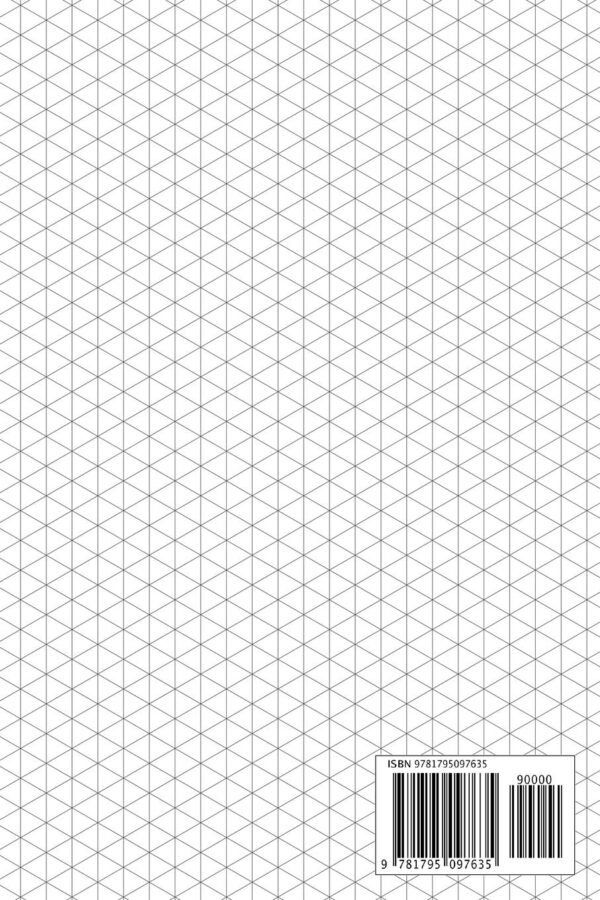 Isometric Graph Paper Notebook: 6x9 Inches | 110 Pages | Subtle Light Grey Grid | 1/4 Inch Equilateral Triangle | Softcover Book | For 3D Design, Technical Drawing, Artwork - Image 2