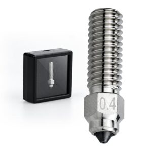 K1 Nozzle Tungsten Carbide Tip Nozzles,High Speed and High Flow 3D Printer nozzles for CR-M4/CR-10 SE/ K1/K1 Max/Ender 3 V3 KE 3D Printer(0.4mm)