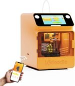Kidoodle Mini 3D Printer for Kids & Beginners, 600mm/s High Speed Printing, Auto-Leveling/Child-Safe Design/5" Touch Screen, Pre-Assembled with Wi-Fi/App Control, Easy Setup for Home/School