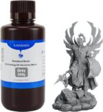 Kingroon Standard 3D Printer Resin, High Precision UV-Curing 3D Resin, Designed to Showcase Highly Detailed 3D Models & Works 0.5kg (Gray)
