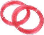 MECCANIXITY 2 Pcs 3D Pen Filament, 1.75mm Dia 33ft Length PLA 3D Printing Pen Filament Refills for 1.75mm 3D Printing Pen, Transparent Red