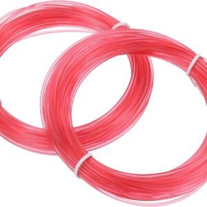 MECCANIXITY 2 Pcs 3D Pen Filament, 1.75mm Dia 33ft Length PLA 3D Printing Pen Filament Refills for 1.75mm 3D Printing Pen, Transparent Red