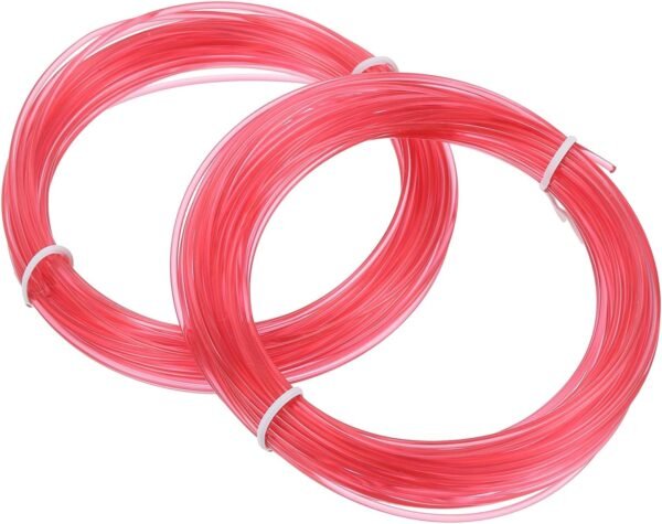 MECCANIXITY 2 Pcs 3D Pen Filament, 1.75mm Dia 33ft Length PLA 3D Printing Pen Filament Refills for 1.75mm 3D Printing Pen, Transparent Red