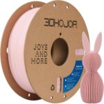 Matte PLA Filament 1.75mm, Upgrade 1kg Cardboard Spool PLA Filament 1.75 PLA 3D Printing Filament, Print with Most 3D Printers Using 3D Filament-Peach Pink
