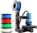 Mini 3D Printer for Beginners with 4 Colors PLA Filament, Portable FDM DIY 3D Printing Machine with TF Card Reader, Easy Setup, 0.4mm Nozzle, 1.75mm Filament, 100x100x100mm Print Size