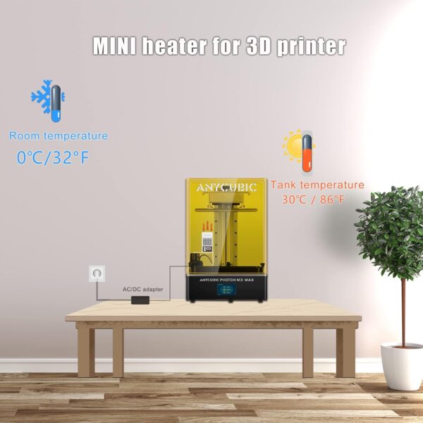 Mini Heater for 3D Printer, Resin 3D Printer Temperature Controller Heating Thermostat Temp Control for LCD DLP 3D Printers - Image 2