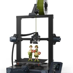 Official Creality Ender 3 S1 3D Printer with Direct Drive Extruder CR Touch Auto Leveling High Precision Double Z-axis Screw Silent Board Printing Size 8.6X8.6X10.6in, Upgrade Ender 3 V2 for Beginners
