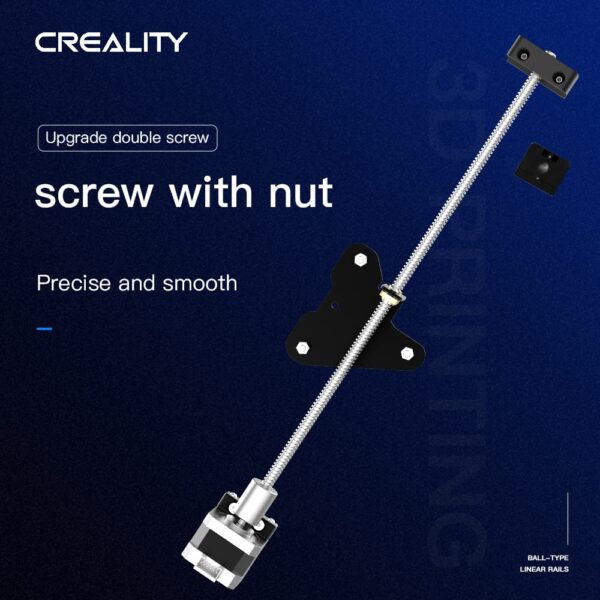 Official Creality New Update Ender 3 Dual Z-axis Upgrade Kit with Metal Power Supply Holder, Stepper Motor and Lead Screw for Ender 3 V2, Ender 3 Pro, Ender 3 3D Printer… - Image 2