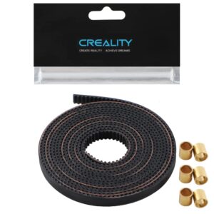 Official Creality Timing Belt Length 2M, Open 2GT Timing Belt Pitch 2mm Width 6mm with 6pcs Copper Sleeve for Ender 3, Ender 3 V2 Series, Ender 3 S1, Ender 3 S1 Pro, Ender-5 Series and CR-10 Series