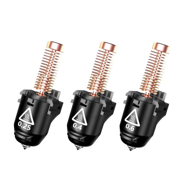 Original 3D Printer Nozzle for FLASHFORGE Adventurer 5M Hotend,3S Quick Detachable Nozzle,Up to 280℃ High Temp 32mm³/s High Flow Nozzle,Adventurer 5M Pro Nozzle（0.25mm,0.4mm,0.6mm)