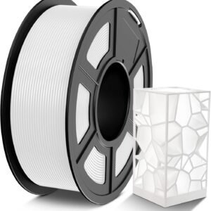 PETG Filament 1.75mm 1KG, 3D Printer Filament PETG, Strong Toughness, 1KG(330M) Filament High Precision, Dimensional Accuracy ±0.02mm,White