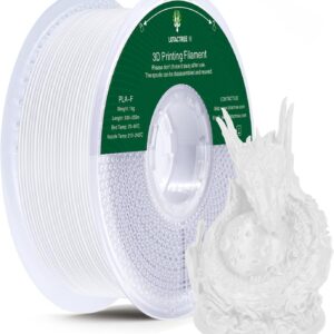 PLA-F Filament White 1KG(2.2LBS), PLA Plus 3D Printer Filament 1.75mm ± 0.02mm Strength and Toughness Fit for Most FDM 3D Printers