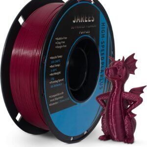 PLA Filament 1.75mm Merlot Maroon 1KG, Clog-Free 3D Printer Filament Dimensional Accuracy +/- 0.02mm,High Speed Printing 1kg Spool(2.2lbs) 3D Printing Filament Fits for Most FDM 3D Printer