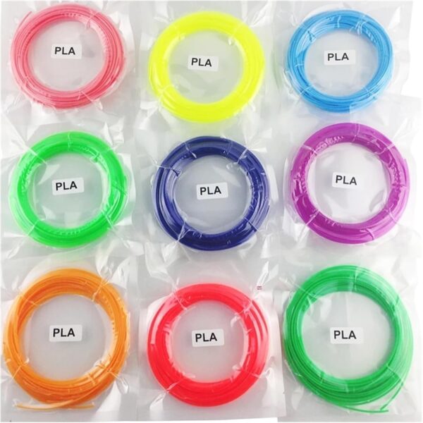 PLA Filament for 3D Pen Filament 10 Rolls 5M Diameter 1.75mm 50M Plastic Filament for Replacement(PLA 50M) - Image 2