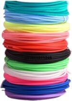 PLA Filament for 3D Pen Filament 10 Rolls 5M Diameter 1.75mm 50M Plastic Filament for Replacement(PLA 50M)