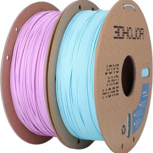 PLA Pro (Plus) Filament 1.75mm, 3D Printer Filament, Cardboard Spool 3D Printing Filament, Dimensional Accuracy +/- 0.03 mm-2 Pack Lilac+Baby Blue