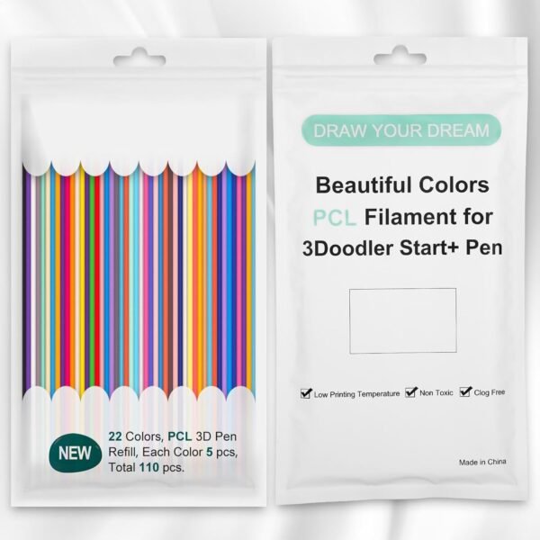 Pen Filament Refills - Multicolor Filaments for 3D Pens, Printing Pen Filament Refills | 2.5mm Oodler Pen Refills, Colorful Drawing Pen Refill Filament Bundle, Pen Accessories, for Most Pens, Printer - Image 2