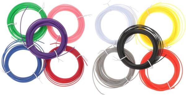 Plastic 3D Pen Filament 10pcs Refills Filament for 3D Pen Compatible for Printing