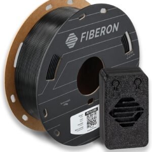 Polymaker Fiberon PETG-ESD Filament 1.75mm Black 0.5kg – Electrostatic Discharge Safe, Tough PETG 3D Printer Filament for Electronics Industry