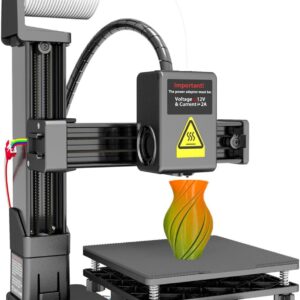Portable 3D Printer - Compact FDM 3D Printer with Removable Build Plate, PLA & TPU Filament Compatibility, 0.4mm Nozzle, 100x100x100mm Build Volume, Easy-to-Use Design for Beginners