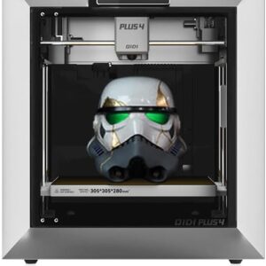 QIDI PLUS4 3D Printer, Max 600mm/s High-Speed, Auto Leveling, 370°C High Temp Extruder, 65°C Heated Chamber, Less Ringing and Ghosting, Supports PPS-CF Filament, Large Build Size 12"x12"x11"