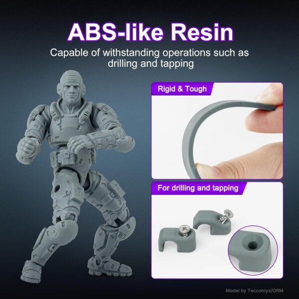 RESIONE ABS-Like 3D Printer Resin: Tough74 V2 3D Printing Resin with No Precipitation & Stable Printing - Wear-Resistant, Scratch-Resistant, Wide Compatibility with LCD/DLP 3D Printers - Image 2