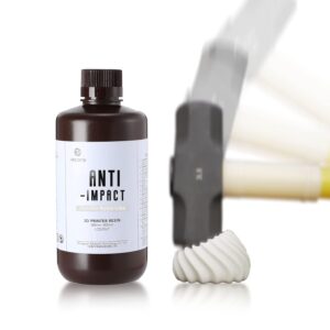 RESIONE Anti-Impact 3D Printer Resin – Nylon-Like, Tough and Wear-Resistant 3D Printing Liquid for High-Precision LCD/MSLA/DLP 3D Printing (White-Grey, 1KG)